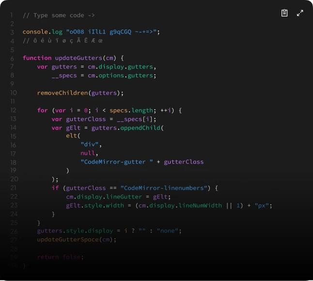 code block